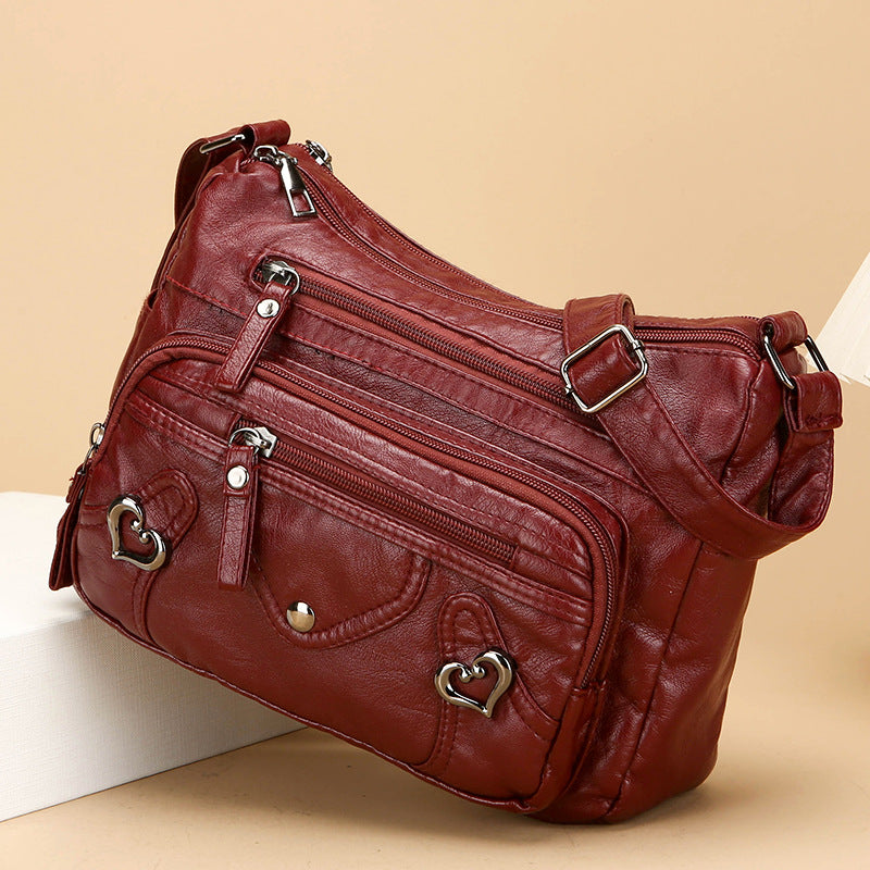 Versatile High-end Crossbody Bag With A Spacious Multi-layer Design