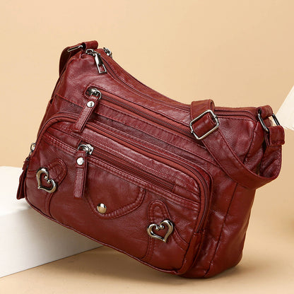 Versatile High-end Crossbody Bag With A Spacious Multi-layer Design