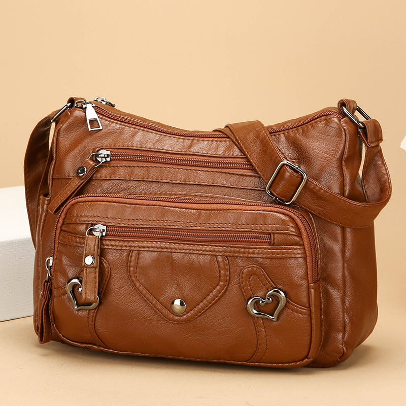 Versatile High-end Crossbody Bag With A Spacious Multi-layer Design