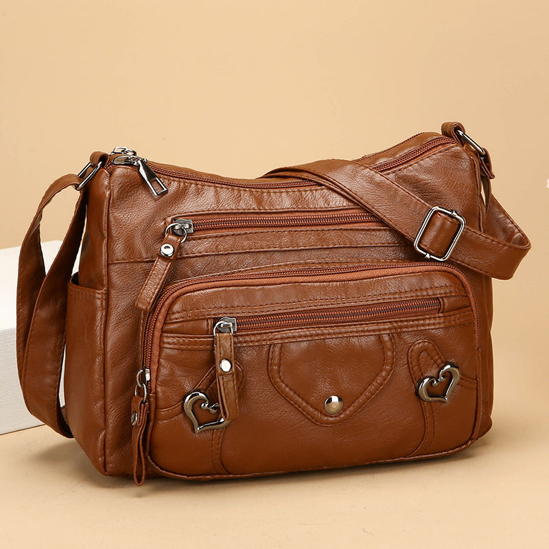 Versatile High-end Crossbody Bag With A Spacious Multi-layer Design