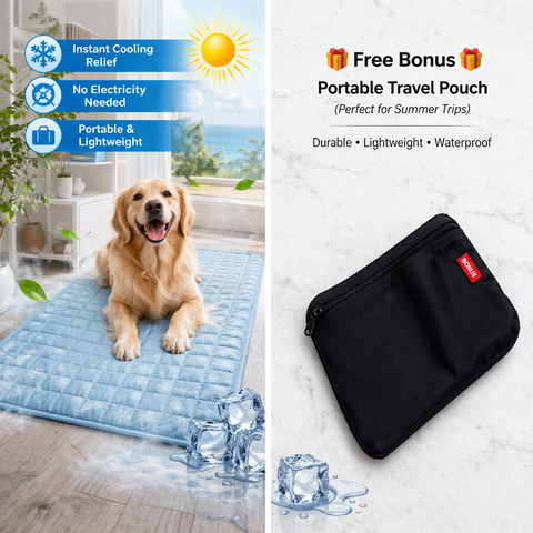 Cooling Pet Mat for Dogs & Cats | Summer Heat Relief Pad | Self-Cooling & Portable