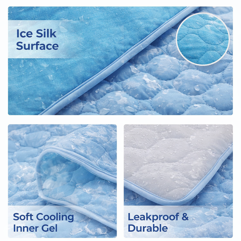 Cooling Pet Mat for Dogs & Cats | Summer Heat Relief Pad | Self-Cooling & Portable